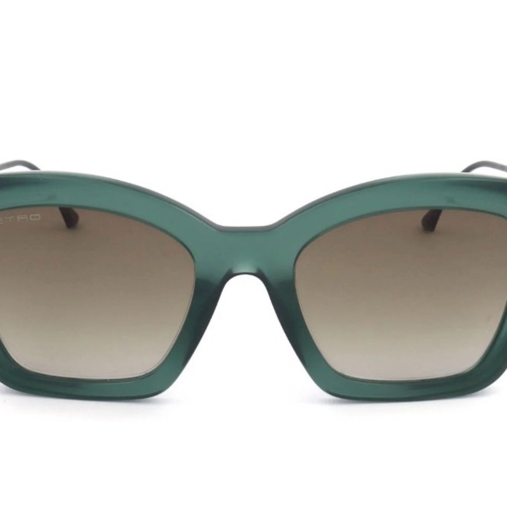 💚 ETRO 0039/G/S Green Oversized Sunglasses – NWT - Picture 2 of 3